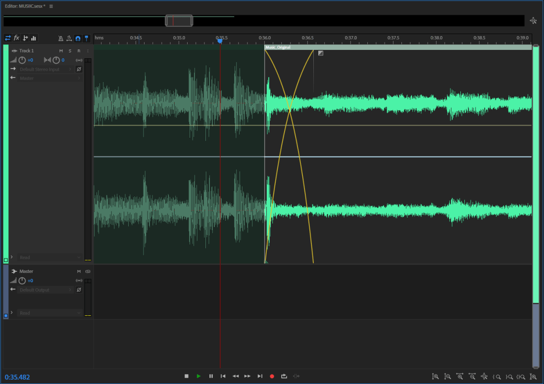 Overlapped; Joined two cut pieces