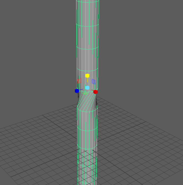 starting to bend and twist cylinder