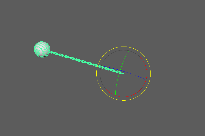 rotating the wrecking ball pivot point to make it swing